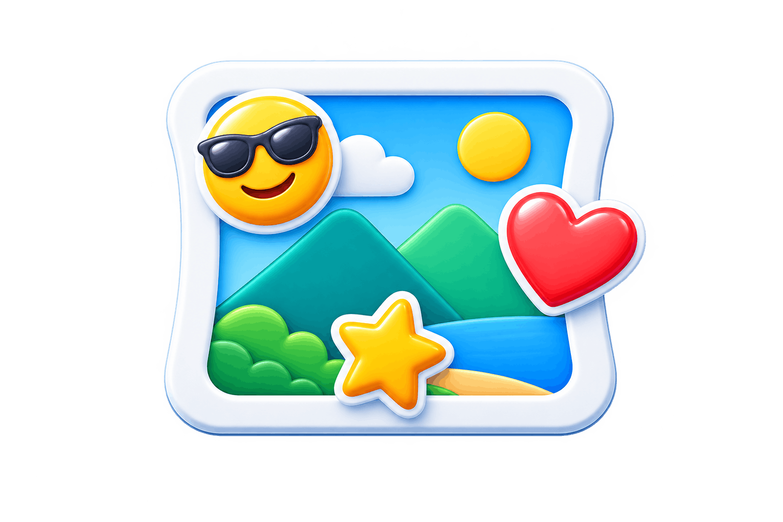 Piknova Add Emoji to Photo preview